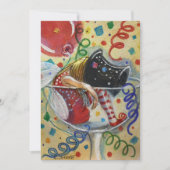 Makkelijk in een Champagne Glass. Feestdagenkaart (Voorkant)