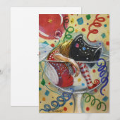 Makkelijk in een Champagne Glass. Feestdagenkaart (Voorkant / Achterkant)