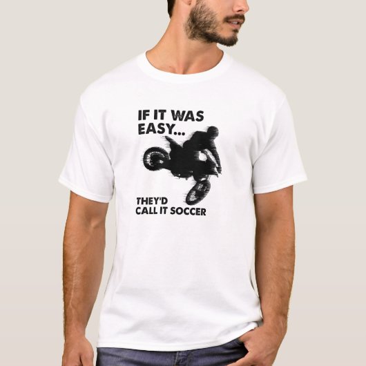 Makkelijk is Voetbal Grappig T-shirt (Voorkant)