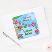 Makkelijk lezen van een boek / Kute Book label voo (Envelop)