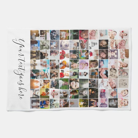 Makkelijk Maak Uw Eigen 80 Foto Aangepast Persoonl Theedoek (Horizontaal)