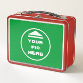 MAKKELIJK! Metalen lunchbox - Rood - Aangepast (Voorkant)