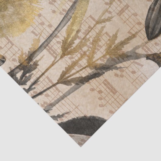 Makkelijk muziekvlindernajaar Herfst ontkoppeling  Tissuepapier (Detail)