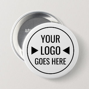Makkelijk op maat gemaakt zakelijk bedrijfslogo ronde button 7,6 cm