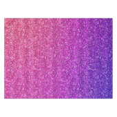 Makkelijk Paarse en Roze gradiënt Glitter Tafelkleed (Voorkant (Horizontaal))