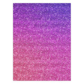 Makkelijk Paarse en Roze gradiënt Glitter Tafelkleed (Voorkant)