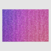 Makkelijk Paarse en Roze gradiënt Glitter Tissuepapier (Voorkant)