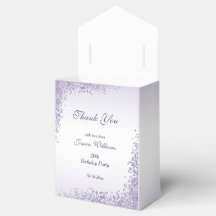 Makkelijk Paarse glitterdecoratie op zaterdag