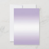 Makkelijk Paarse glitterdecoratie op zaterdag Save The Date (Achterkant)