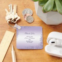 Makkelijk Paarse glitterdecoratie op zaterdag