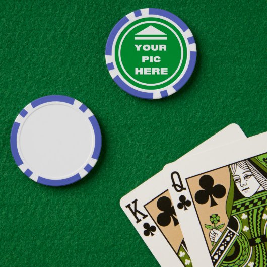 MAKKELIJK! Poker Chips - Blauw - Aangepast (Pokertafel (Dubbel))