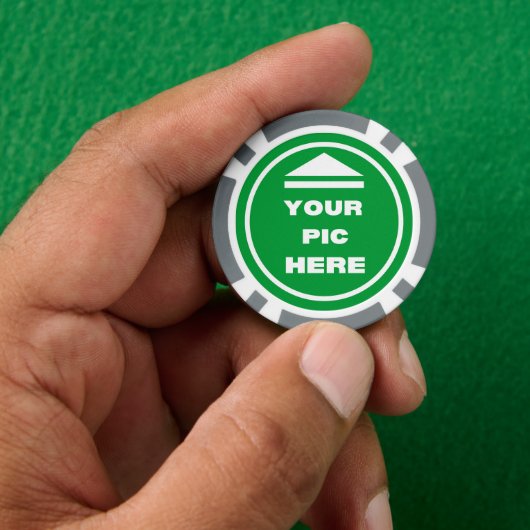 MAKKELIJK! Poker Chips - Grijs - Aangepast (Hand)