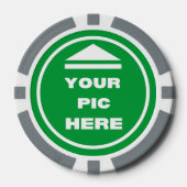 MAKKELIJK! Poker Chips - Grijs - Aangepast (Voorkant)