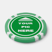 MAKKELIJK! Poker Chips - Groen - Aangepast (Enkel)