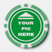 MAKKELIJK! Poker Chips - Groen - Aangepast (Voorkant)