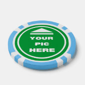 MAKKELIJK! Poker Chips - Lichtblauw - Aangepast (Enkel)