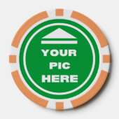 MAKKELIJK! Poker Chips - Sinaasappel- Custom (Voorkant)
