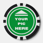 MAKKELIJK! Poker Chips - Zwart - Aangepast (Voorkant)
