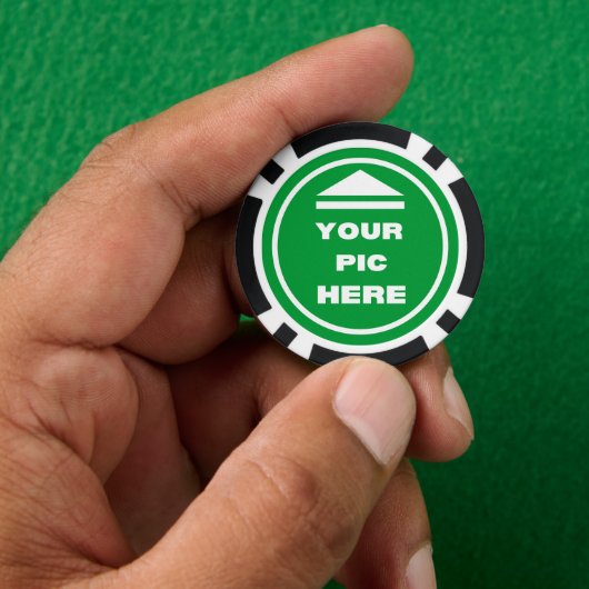 MAKKELIJK! Poker Chips - Zwart - Aangepast (Hand)