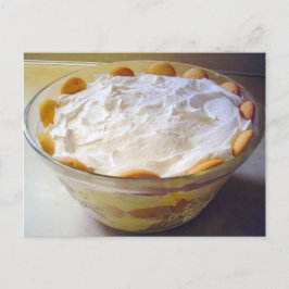 Makkelijk recept voor bananenpudding briefkaart