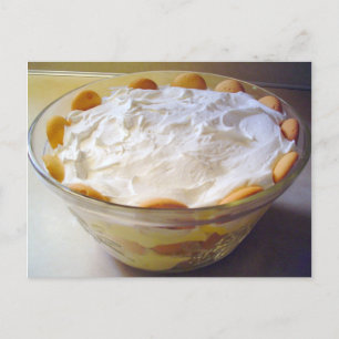 Makkelijk recept voor bananenpudding briefkaart