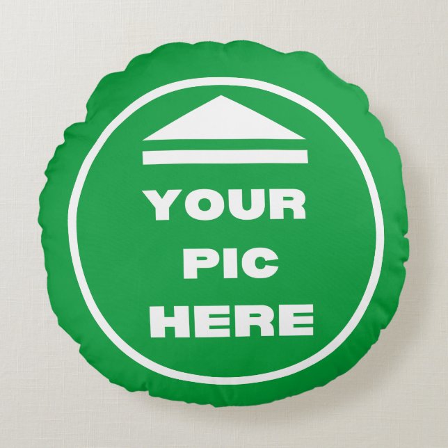 MAKKELIJK! Rond Sierkussen 16-inch katoen - Aanpas Rond Kussen (Voorkant)