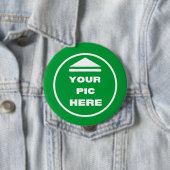 MAKKELIJK! Ronde Button - groot, 4 inch - Aangepas (In situ)