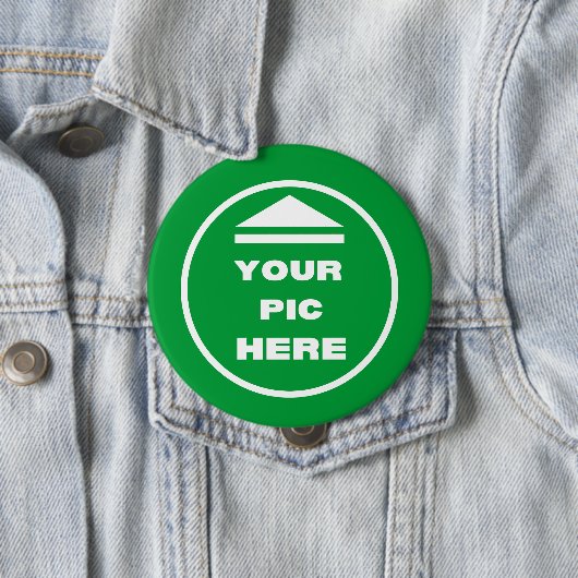 MAKKELIJK! Ronde Button - groot, 4 inch - Aangepas (In situ)