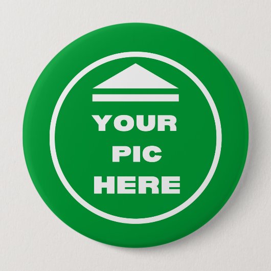 MAKKELIJK! Ronde Button - groot, 4 inch - Aangepas (Voorkant)