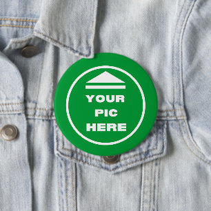 MAKKELIJK! Ronde Button - groot, 4 inch - Aangepas