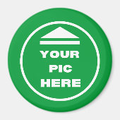 MAKKELIJK! Ronde magneet - Groot, 3 inch - Aangepa (Voorkant)