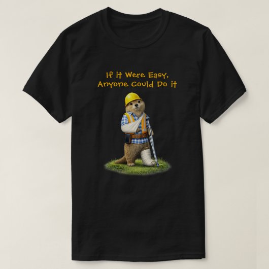 "Makkelijk" T-shirt (Design voorkant)