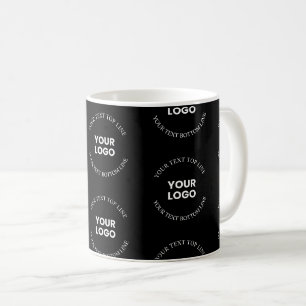 Makkelijk te vervangen logo & bewerkbaar tekstpatr koffiemok