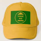 MAKKELIJK! Trucker Hat - Geel - Aanpassen Pet (Voorkant)