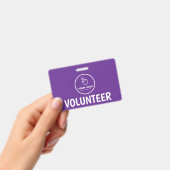 Makkelijk Upload Uw Logo Aangepaste Volunteer Paar Badge (Handheld)