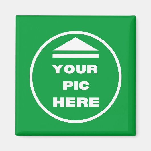 MAKKELIJK! Vierkante magneet - 2 inch - Aangepast (Voorkant)