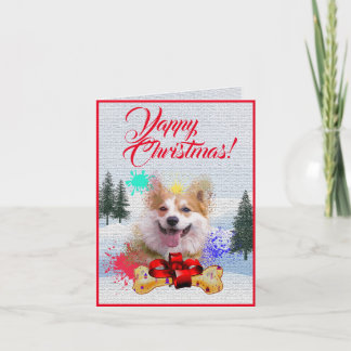 Makkelijke Aangepaste Schattige Corgi Hond Yappy K Kaart