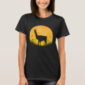 Makkelijke Halloween Outfit Alpaca Camel Moon Kost T-shirt (Voorkant)