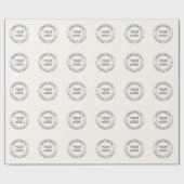 Makkelijke logo-vervanging & bewerkbare tekst | Of Cadeaupapier (Vlak)