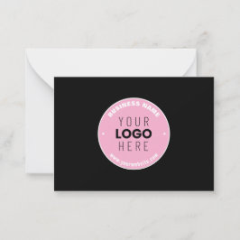 Makkelijke logo-vervanging & bewerkbare tekst | Ro Notitiekaartje