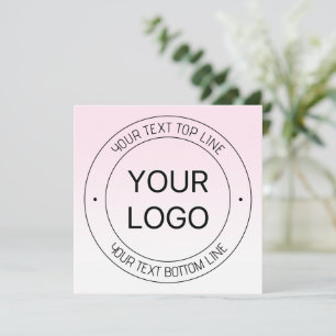 Makkelijke logo-vervanging & bewerkbare tekst Roze