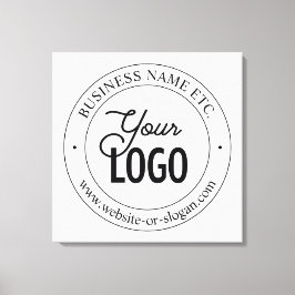 Makkelijke logo-vervanging en aanpasbare tekst | W Canvas Afdruk