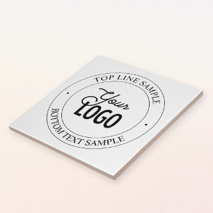 Makkelijke logo-vervanging en aanpasbare tekst W Tegeltje