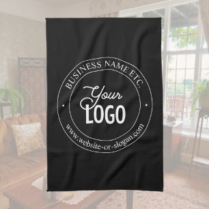 Makkelijke logo-vervanging en aanpasbare tekst Z Theedoek