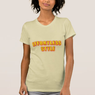 Makkelijke stijl Vet tekst in levendig schijnsel T-shirt