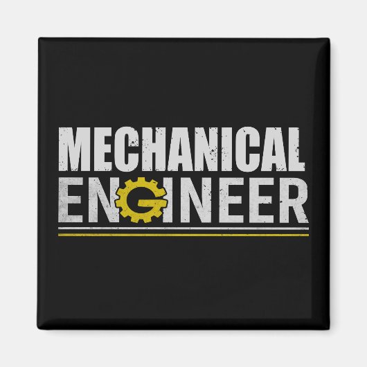 Makkelijke techniek grappige ingenieur magneet (Voorkant)
