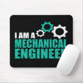 Makkelijke techniek grappige ingenieur muismat (Met muis)