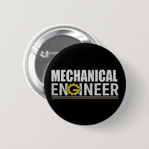 Makkelijke techniek grappige ingenieur ronde button 5,7 cm