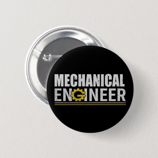 Makkelijke techniek grappige ingenieur ronde button 5,7 cm (Voorkant /achterkant)
