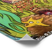 Mako Polo Mermaid & Shark Speel games als vrienden Poster (Hoek)